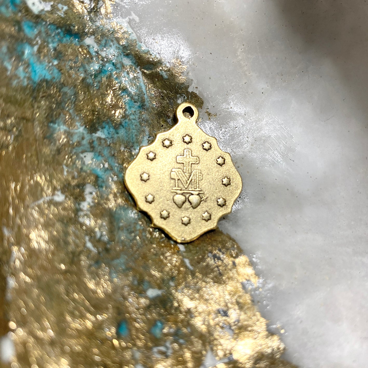 Golden Collection | Golden Diamond shaped Miraculous Medal