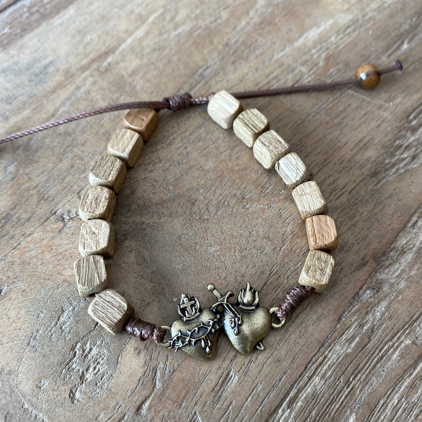Nature + Wood | Sacred Hearts Bracelet