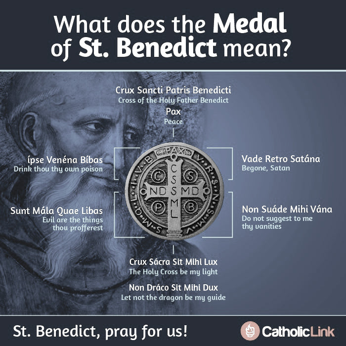 Golden Collection Gold Plated Silver Fine St Benedict medals Made in France