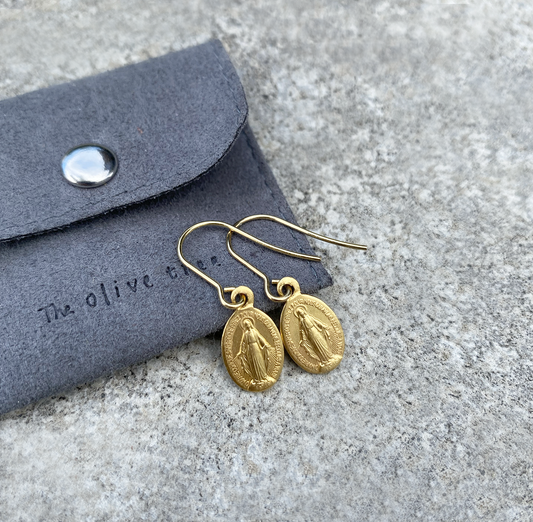 Arrival New | Gold + Silver | Holy Medal Earrings