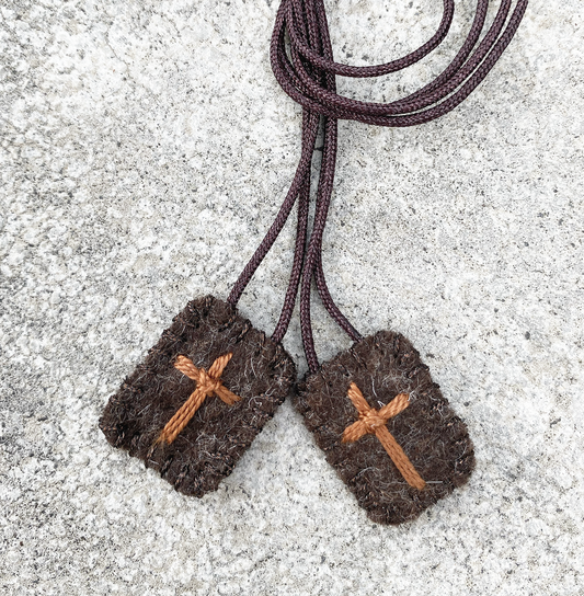 Arrival New | Nature & Wool | Brown Scapular of Mount Carmel