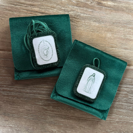 Silver Collection | Green Scapular of the Immaculate Heart