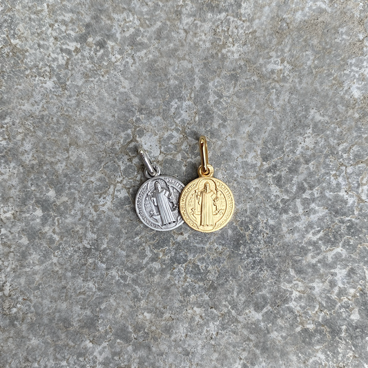 Golden Collection | Gold Plated & Silver | Fine St Benedict medals | Made in France