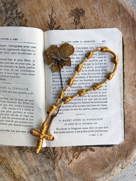 Golden Collection | Tan Knotted decade Rosary